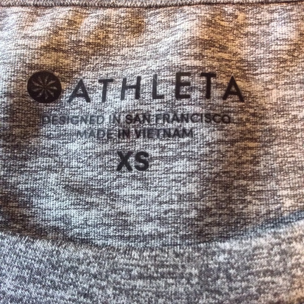 Athleta Sunlover gray tulip open back top. XS - Picture 5 of 5